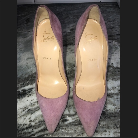 Louboutin so kate pink / purple suede
